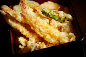 Tendon, Japanese tempura on rice
