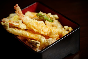 Tendon, Japanese tempura on rice