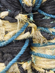 Rope tied to make a fender