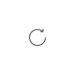 Refresh icon. Web site reload button. Repeat symbol. Logo design element