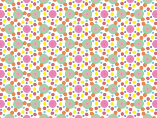 Colorful, seamless pattern. Ideal concept of a calming and happy background or wallpaper.