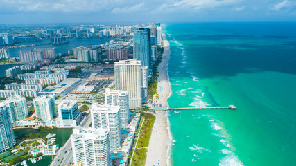 Aerial view of Sunny Isles Beach. Miami. Florida. USA. 