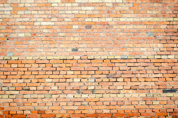 brick wall, destroyed brick building