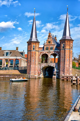 Fototapeta na wymiar Sneek mit Wassertor, Holland
