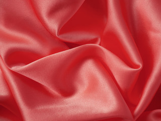 Background,  silk red  texture, wave