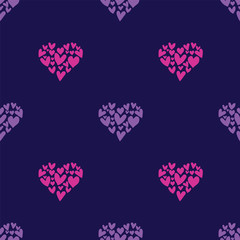 Fototapeta na wymiar hearts sweet seamless repeat pattern design