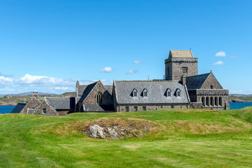 Iona Abbey on the Isle of Iona, Scotland, United Kingdom.