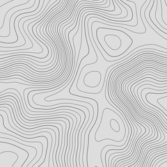 Topographic map lines background. Abstract vector illustration.