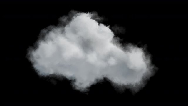 4k isolated cloud on transparent background,, ready for compositing