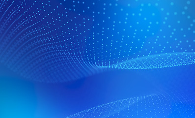 Naklejka premium Abstract digital background with soft focused shiny particles