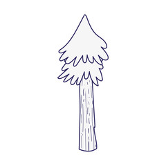 greenery tree plant foliage forest icon design line style