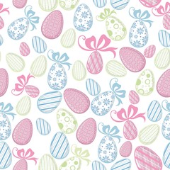 Vector illustration easter eggs pattern