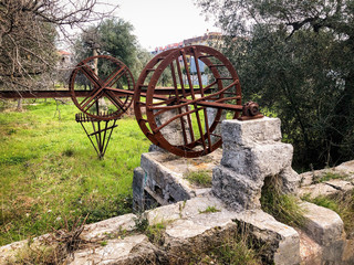 Fototapeta premium Noria, a ancient hydropowered mill