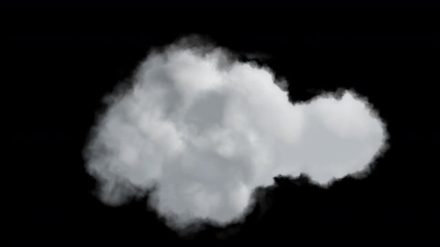 4k isolated cloud on transparent background,, ready for compositing