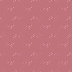 Seamless geometric patterns on a delicate background of dusty rose color. Design in muted pastel tones for textile, cards, wallpaper, decoration, fabric, poster, packing, web, any girlish style items