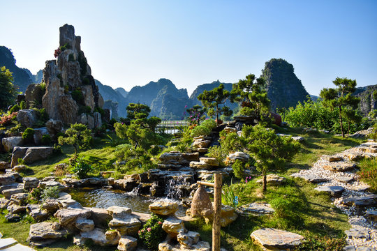 Karst formations in Ninh Bihn