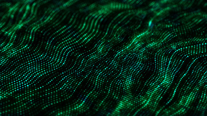 Data technology background. Abstract digital background. Science background. Technological background. Matrix. Binary Code. 3D rendering. 4k.