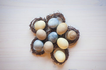 Easter eggs, Pastel Color, Natural Dye, Organic