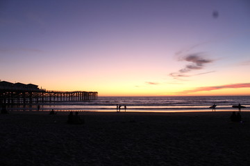 sunset on beach