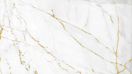 Photo sur Plexiglas Marbre Conception de fond de texture de marbre blanc et or pour votre conception créative