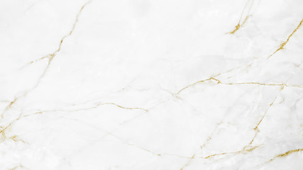 White and gold marble texture background design for your creative design	 - obrazy, fototapety, plakaty