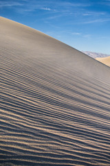 sand waves on dunes in the desert
