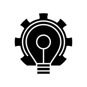 Bright decition black icon, concept illustration, vector flat symbol, glyph sign.