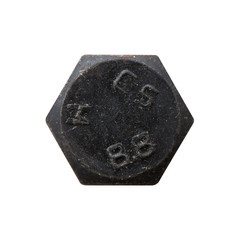 Screw head hexagon black