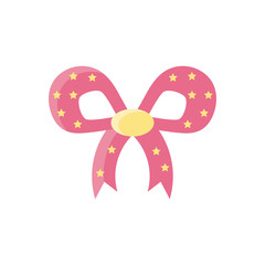 decorative bow, flat style icon