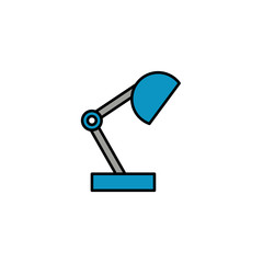 office lamp, line style icon