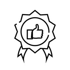 Great solution line icon, concept sign, outline vector illustration, linear symbol.