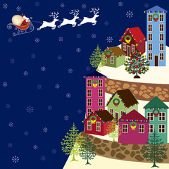 Santa Claus at Christmas night