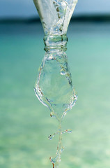 Pouring water, Jervis Bay Australia