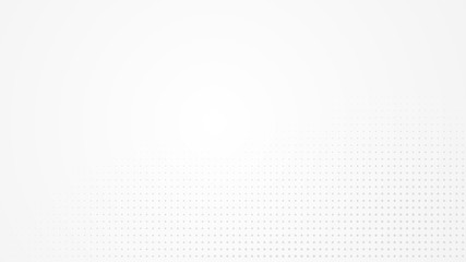 Dot white gray pattern gradient light texture background. Abstract  technology big data digital background. 3d rendering.