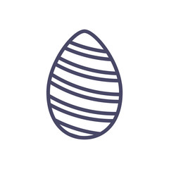easter egg, line style icon