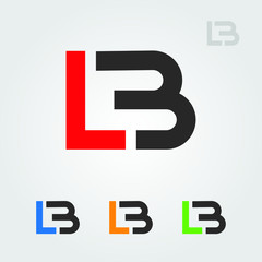 LB Letters logo symbol icon vector graphic template