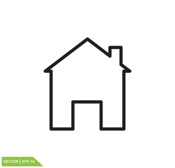 Home icon vector logo template