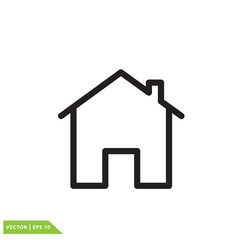 Home icon vector logo template