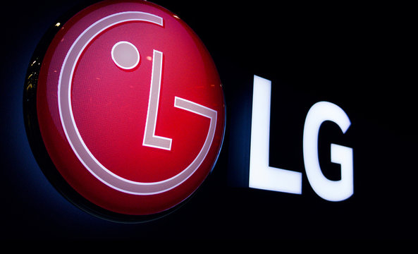 LG logotype signage