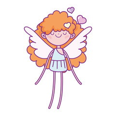 happy valentines day, cupid hearts love romantic cartoon