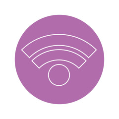 wifi symbol icon, colorful design