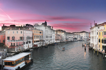 Obraz premium Photo taken from Ponte della Accademia, Venice