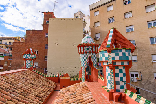 Casa Vicens, a house designed by Antoni Gaudi in Barcelona, Spain