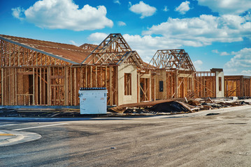 new home construction of houses