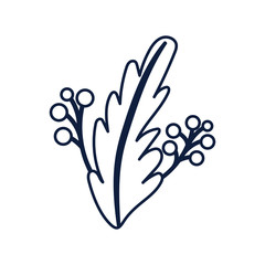 ecology leaf plant isolated icon