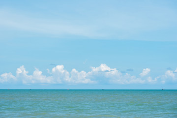 Fototapeta na wymiar blue sky with beach sea background