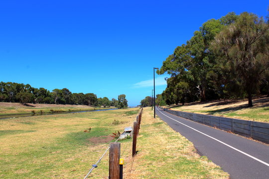 Bike Path In Adelaide, Australia