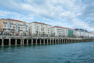 Fototapeta na wymiar Santander city, Cantabria, Spain. Cantabrian Sea.