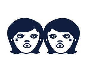 beautiful woman with gemini zodiac sign