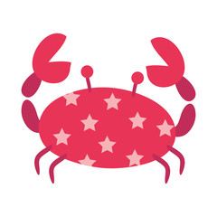 crab sea life animal icon